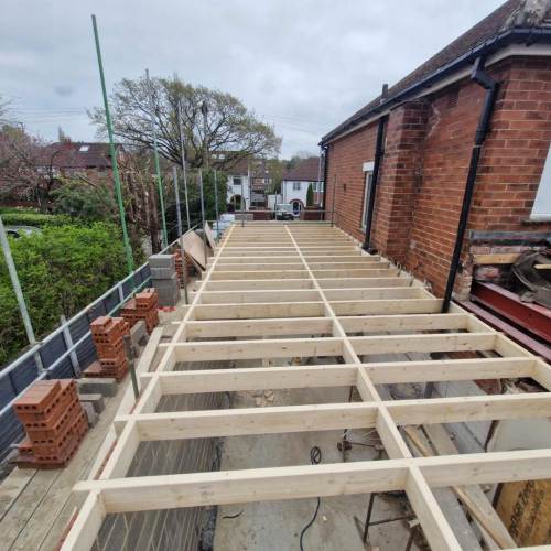 Extention wooden beams