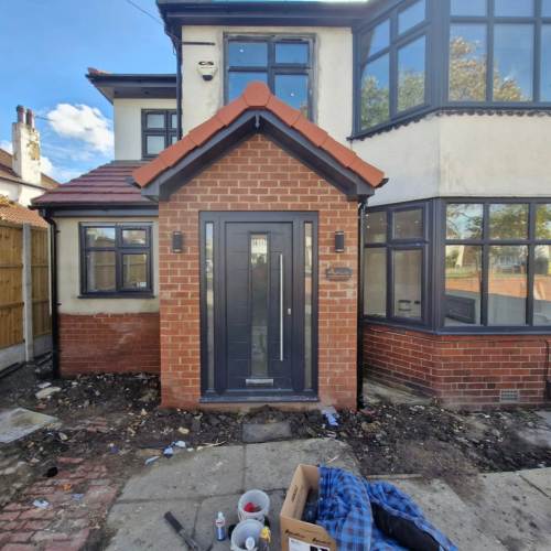 Extension over door frame