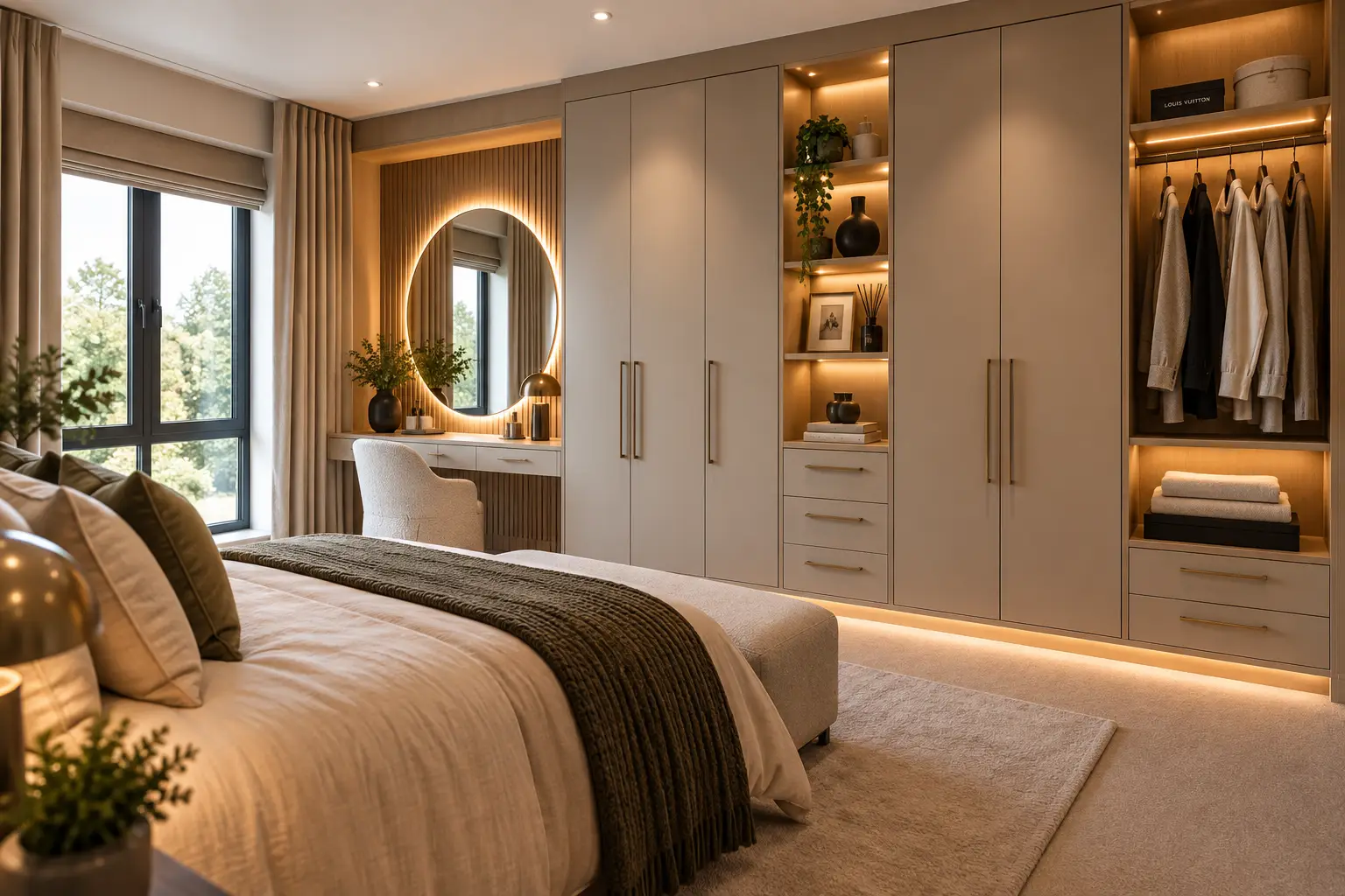 Bespoke fitted furniture with made-to-measure doors and drawer fronts